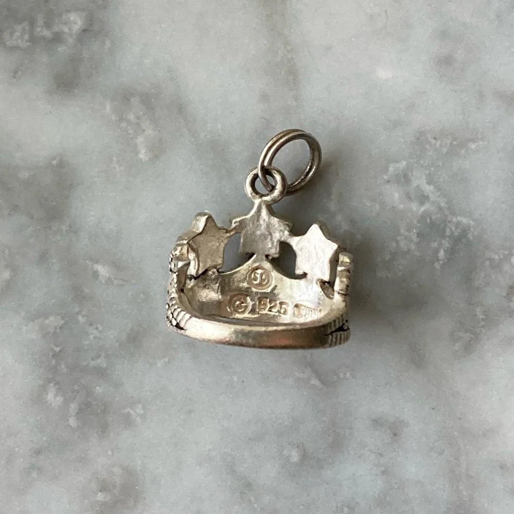 Sterling & Marcasite Tiara Charm